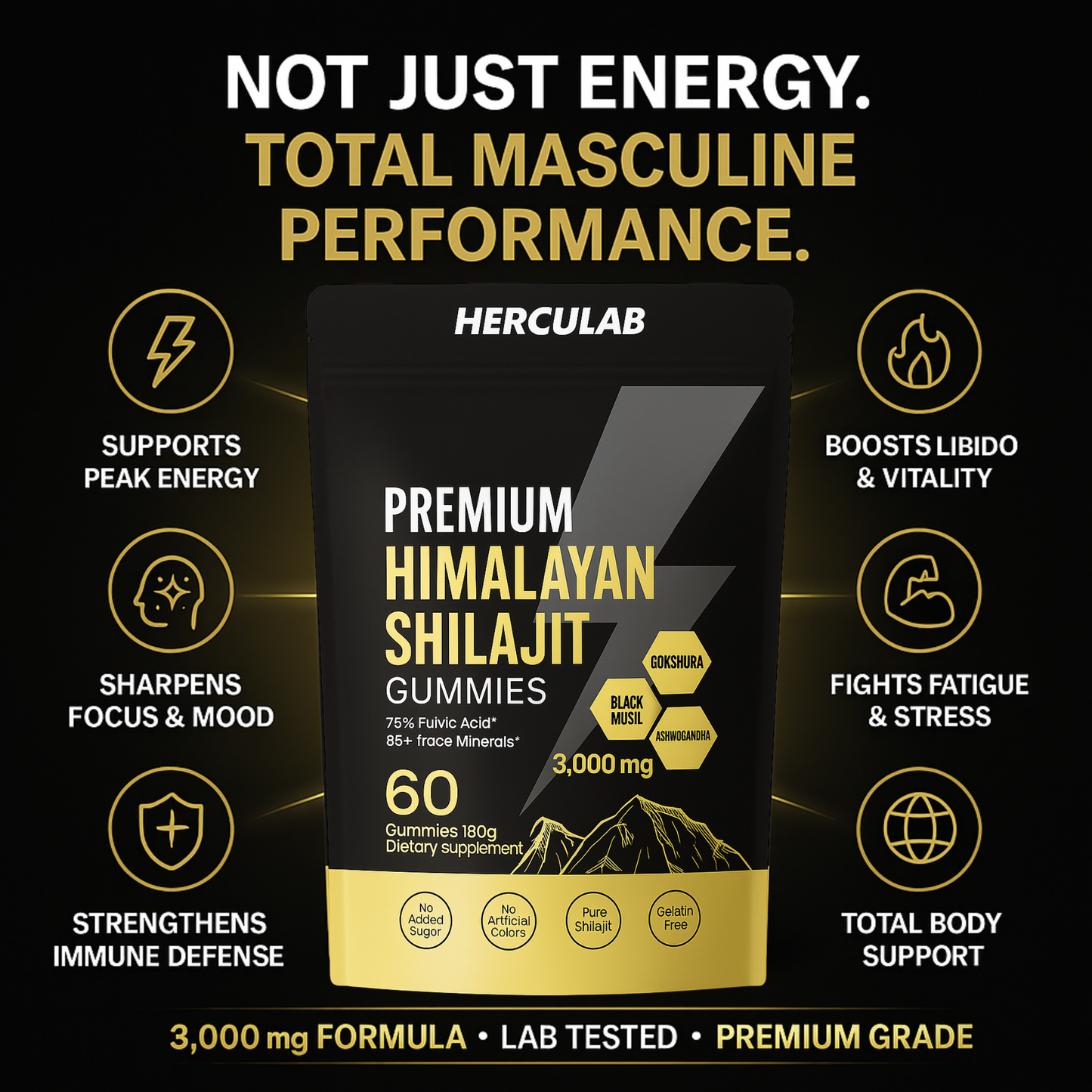 Premium Himalayan Shilajit Gummies